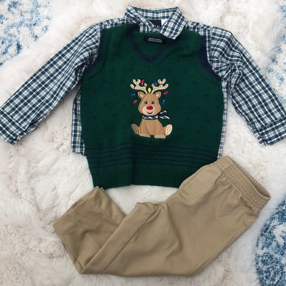 TFW 3 piece boys holiday set